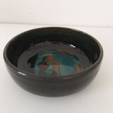 Signed stoneware bowl from Puisaye