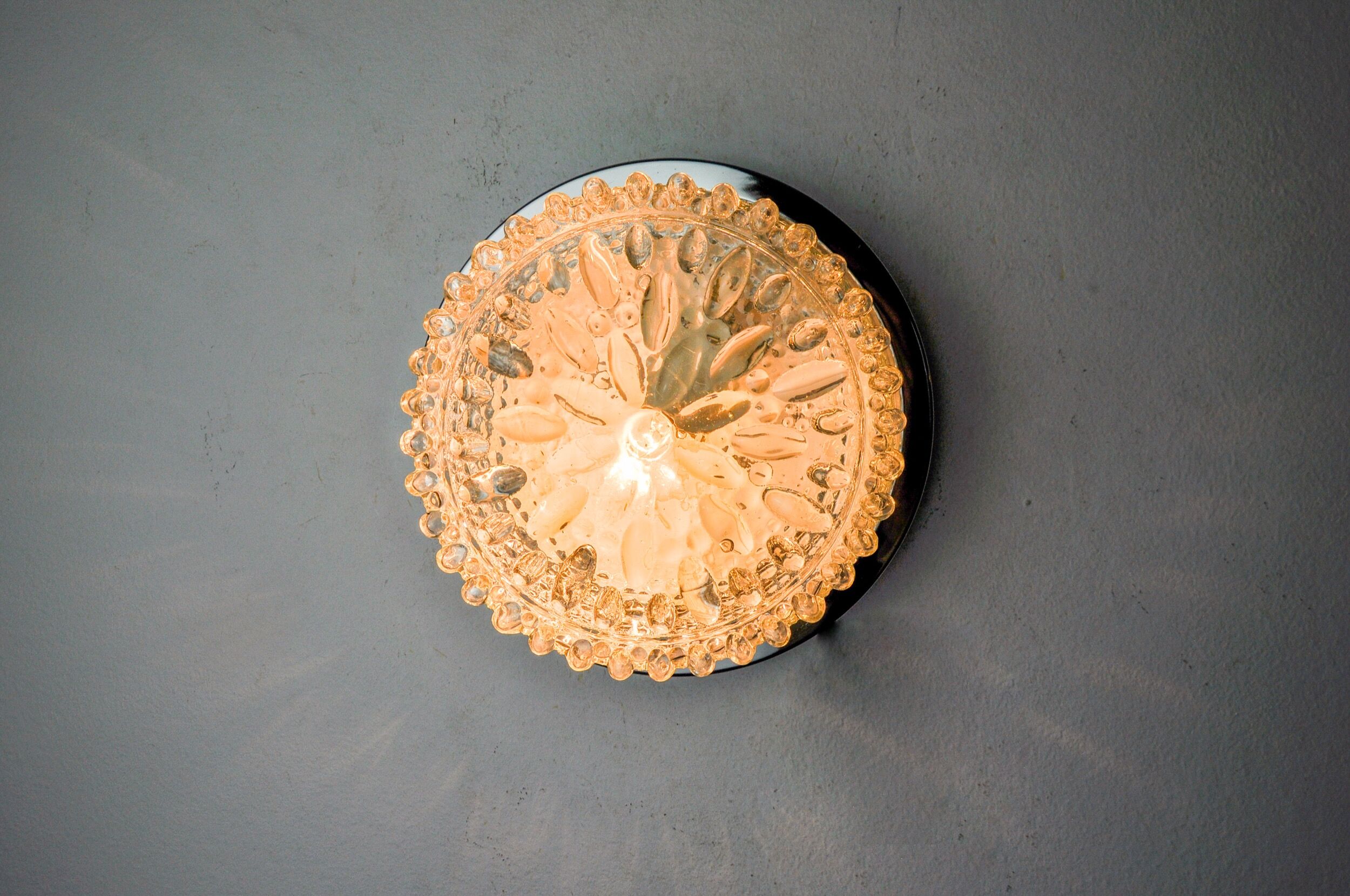 Wall lamp, blown glass, Germany, 1960