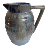 Ceramic pitcher / glazed stoneware 70s