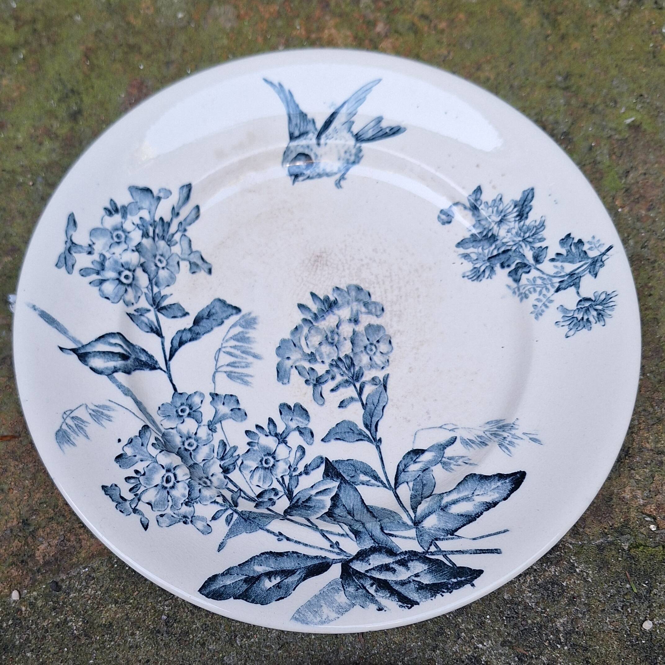 Service set in Longwy earthenware, Terre de fer.