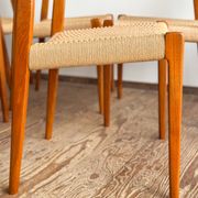 Set of 10 chairs 71 in teak by Niels O. Møller, JL Moller, Mid Century