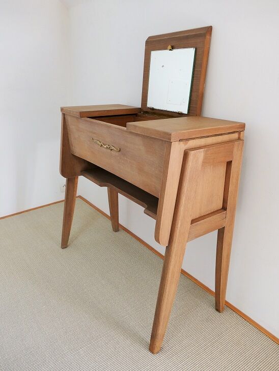 Oak hairdresser console