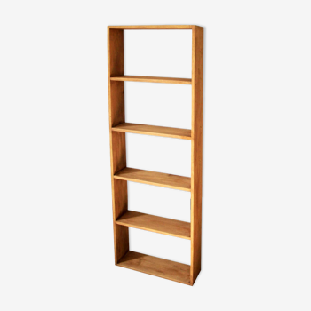 Solid wood bookcase shelf