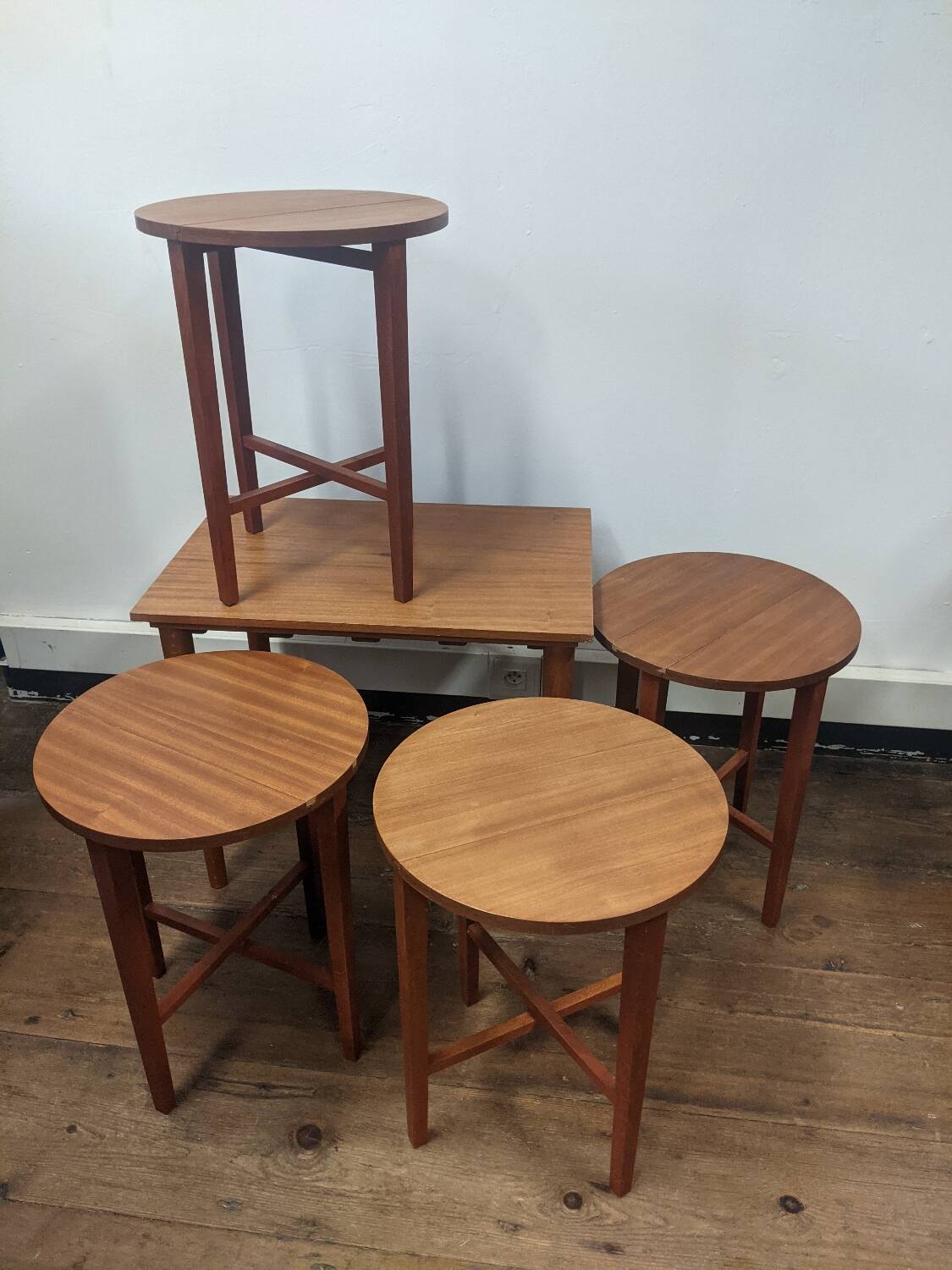 Mid-Century Danish Nesting Tables by Poul Hundevad