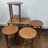 Mid-Century Danish Nesting Tables by Poul Hundevad