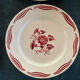 6 Flat plates Fenal Badonviller Liserons pattern