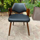 Pair of wooden armchairs