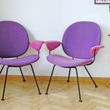 302 ARMCHAIR, HW GISPEN for Kembo, mid-century shape with bright Memphis style colors! 1 out of 2