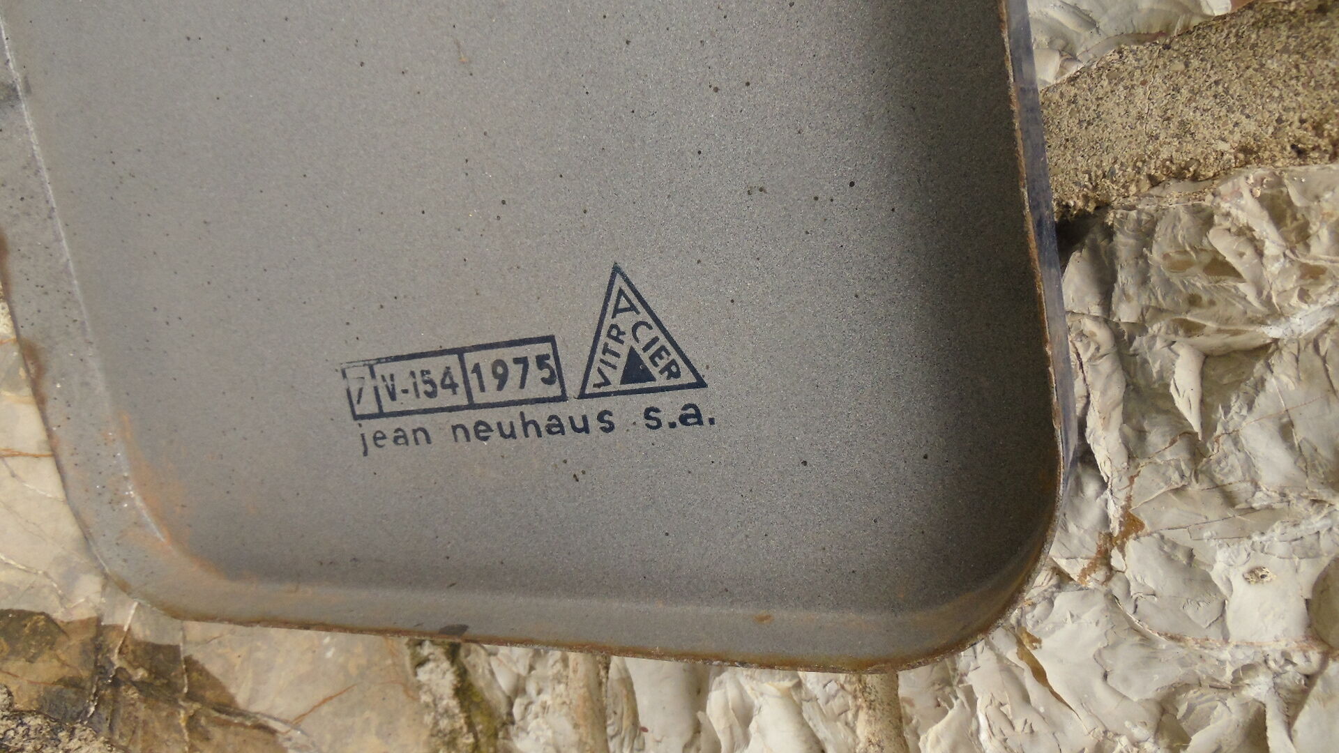 Plate light vintage blue Le Cayrou