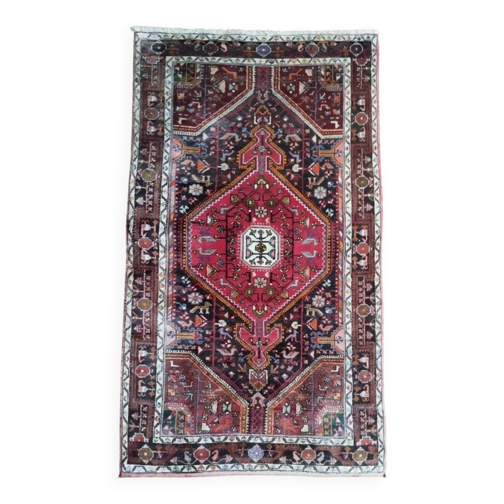 Handmade Persian Tuyserkan rug 218x124cm