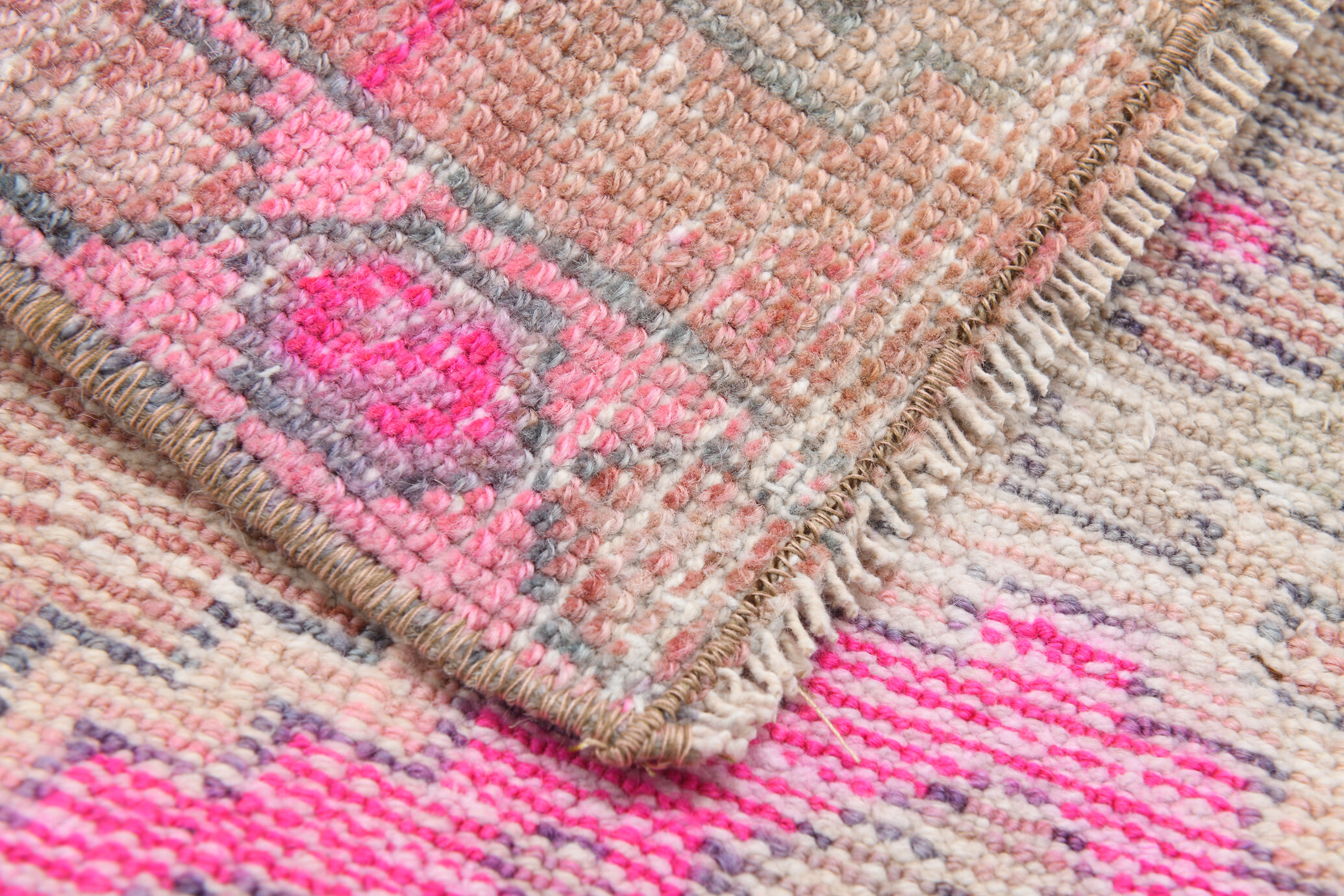 Handmade Faded Color Turkish Door Mat Rug