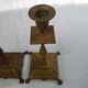 Pair of old candlesticks in bronze