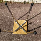 Formica stool, dark wood