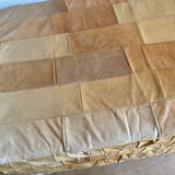 Banc pouf coffre en cuir patchwork  De Sède