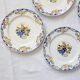 Set of 6 Boch dinner plates, Fructidor service, vintage