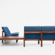 Midcentury corner sofa set in teak by Ole Gjerløv-Knudsen & Torben Lind for France & Søn