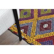 1970s Vintage Turkish Oushak Handmade Wool Cotton Yellow Area Rug 179x237