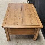 Scandinavian pine 4-drawer coffee table