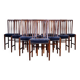 Chaises de Salle à Manger Vintage en Palissandre, Danemark, 1950s, Set de 10