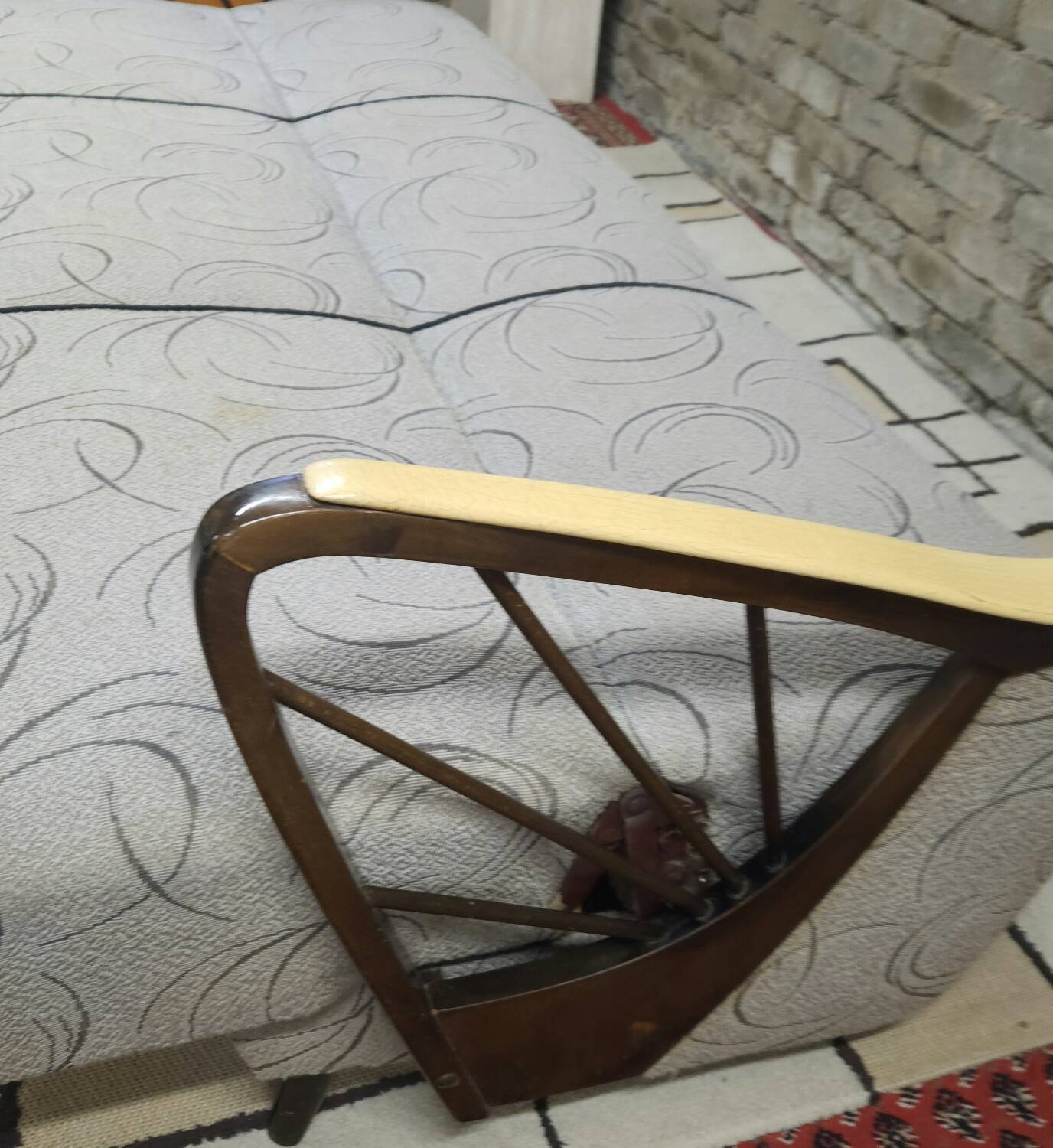 Vintage 1950s daybed sofa