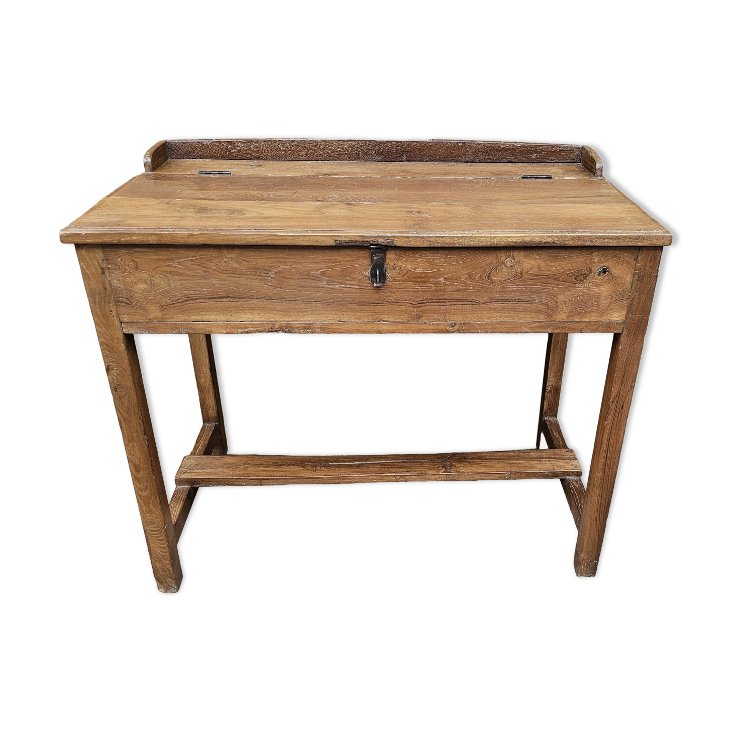 Old desk - Burmese teak desk