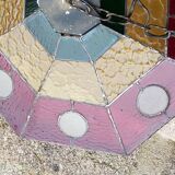 Art style stained glass suspension, diameter 58cm
