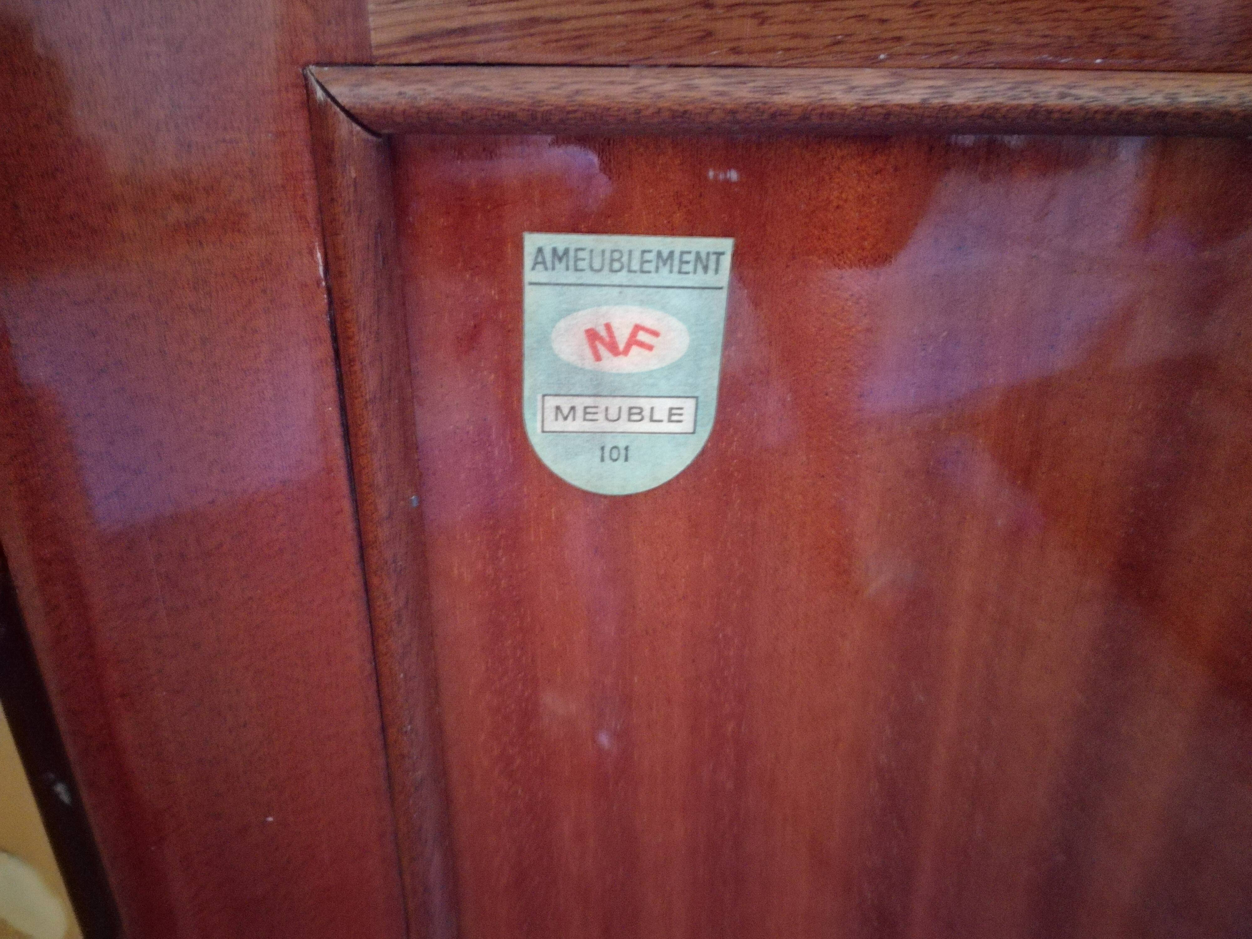 Showcase Louis XVI style mahogany