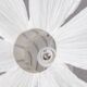 Contemporary fabric flower floor lamp