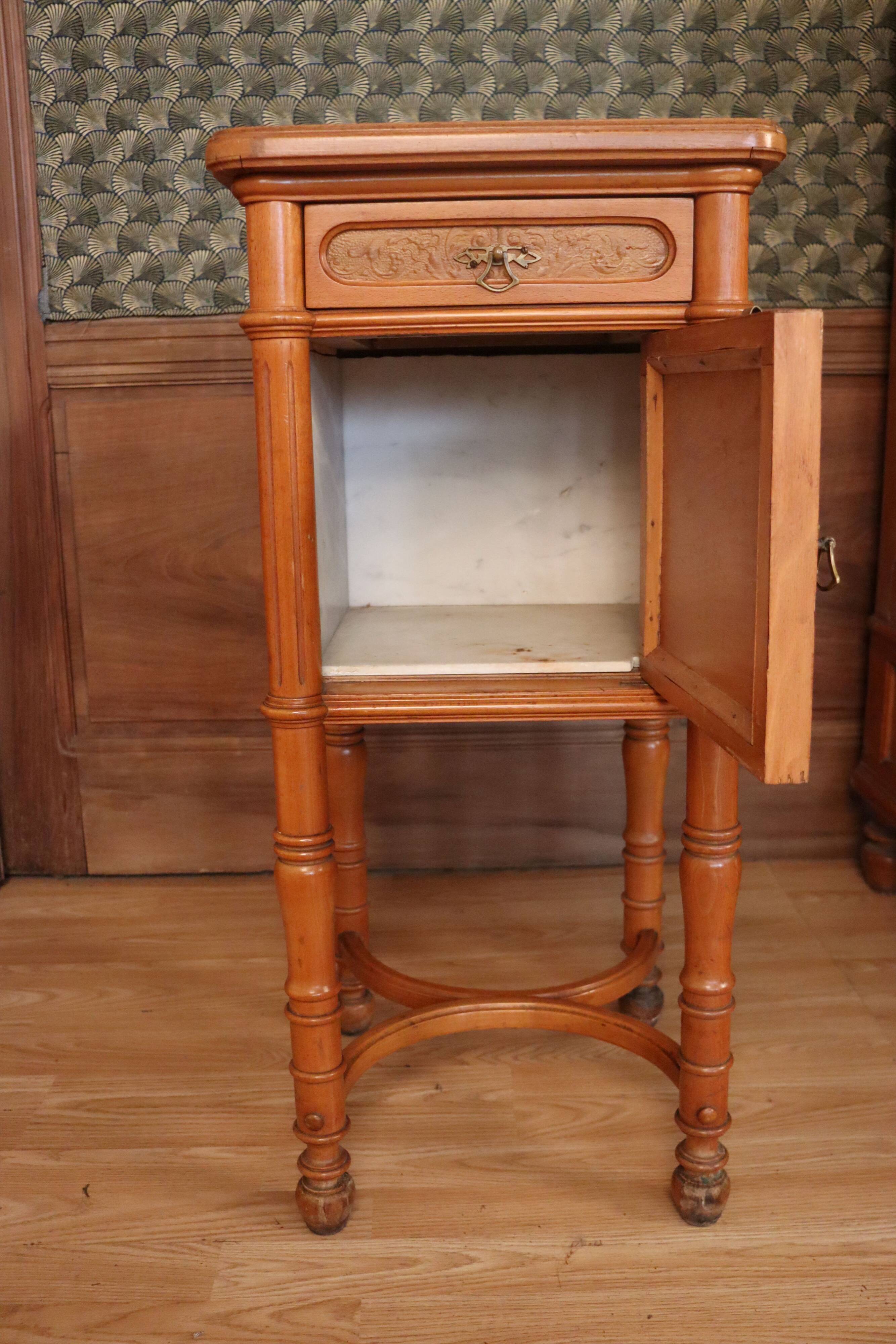 Joseph and Jacob Kohn bentwood bed & nightstand