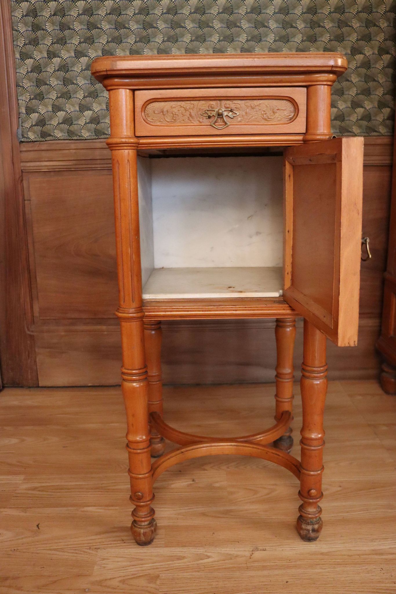 Joseph and Jacob Kohn bentwood bed & nightstand