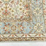 6x9 Sky Blue Turkish Vintage Area Rug 178x286Cm SK 24678
