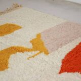 Traditional handmade Beni Ourain rug