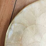 Capiz mother-of-pearl tray, placemat