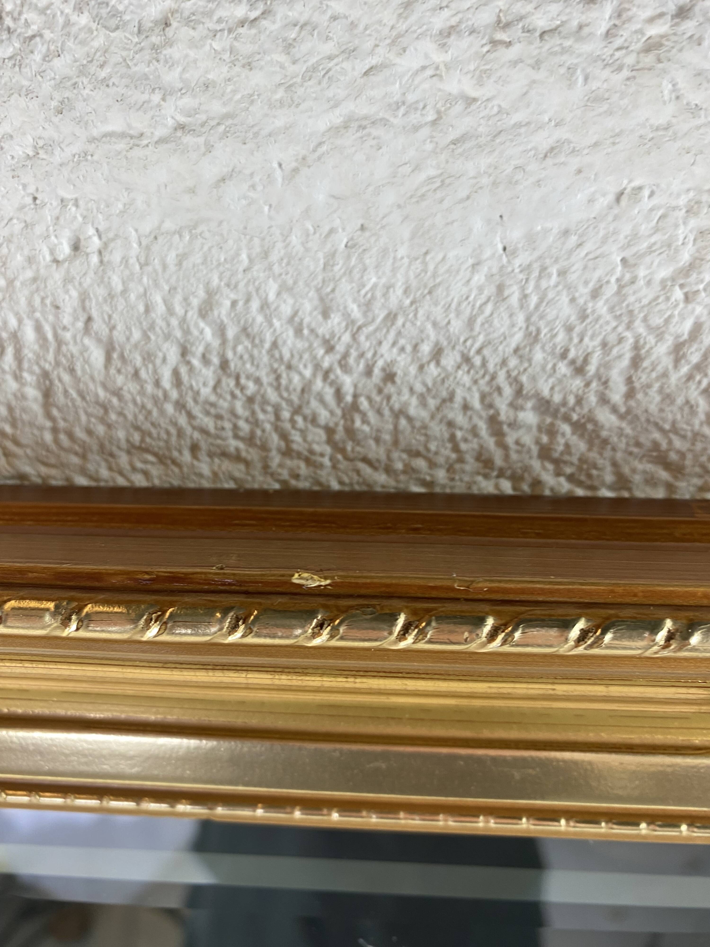 Gold Beveled Mirror