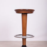 Set of 4 mid-century bar stools, 1950s