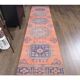 Vintage Turkish handmade wool runner  87x343