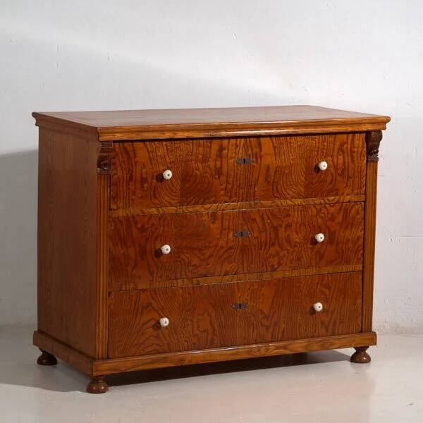 Antique Biedermeier chest of drawers (circa 1850) #63
