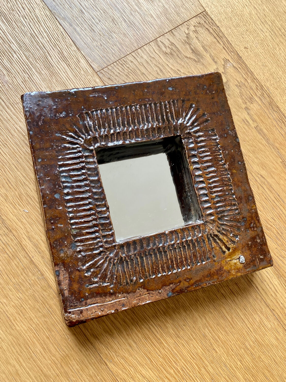 Ceramic mirror Barbara Delfosse La Borne