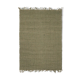Tapis en jute et coton vert 160 x 230 cm