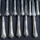 12 dessert knives (fruit) – Silver handle – Rocaille style