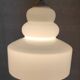 Scandinavian style suspension lampshade in opaline - mid 20th century.