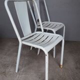 Pair of metal chairs 1960 vintage