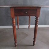 Antique oak folding side table