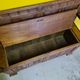 Antique Dutch Oak Hall Bench With Storage Space. Late 19th century.
