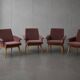 Set of 4 Scandinavian armchairs - Vintage 1960