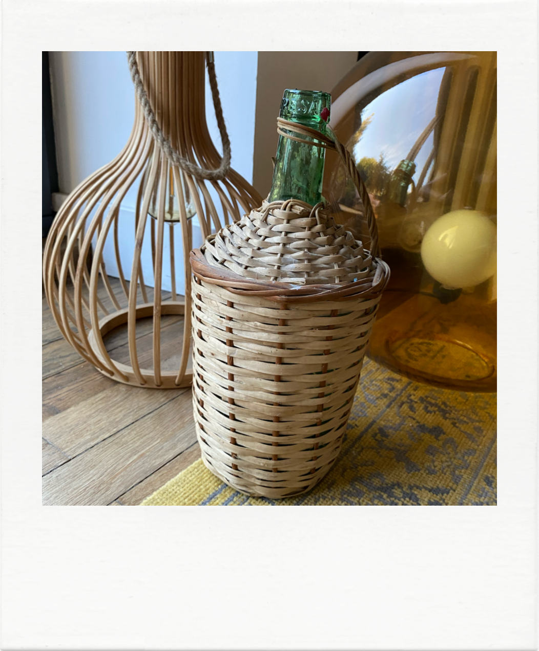Demijohn in wicker dress