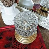 Vintage chiseled glass lamp