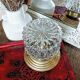 Vintage chiseled glass lamp