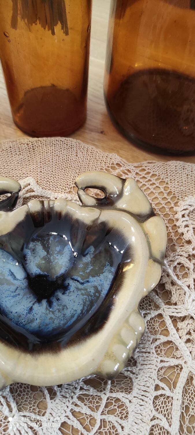 Ashtray or empty pocket barbotine crab