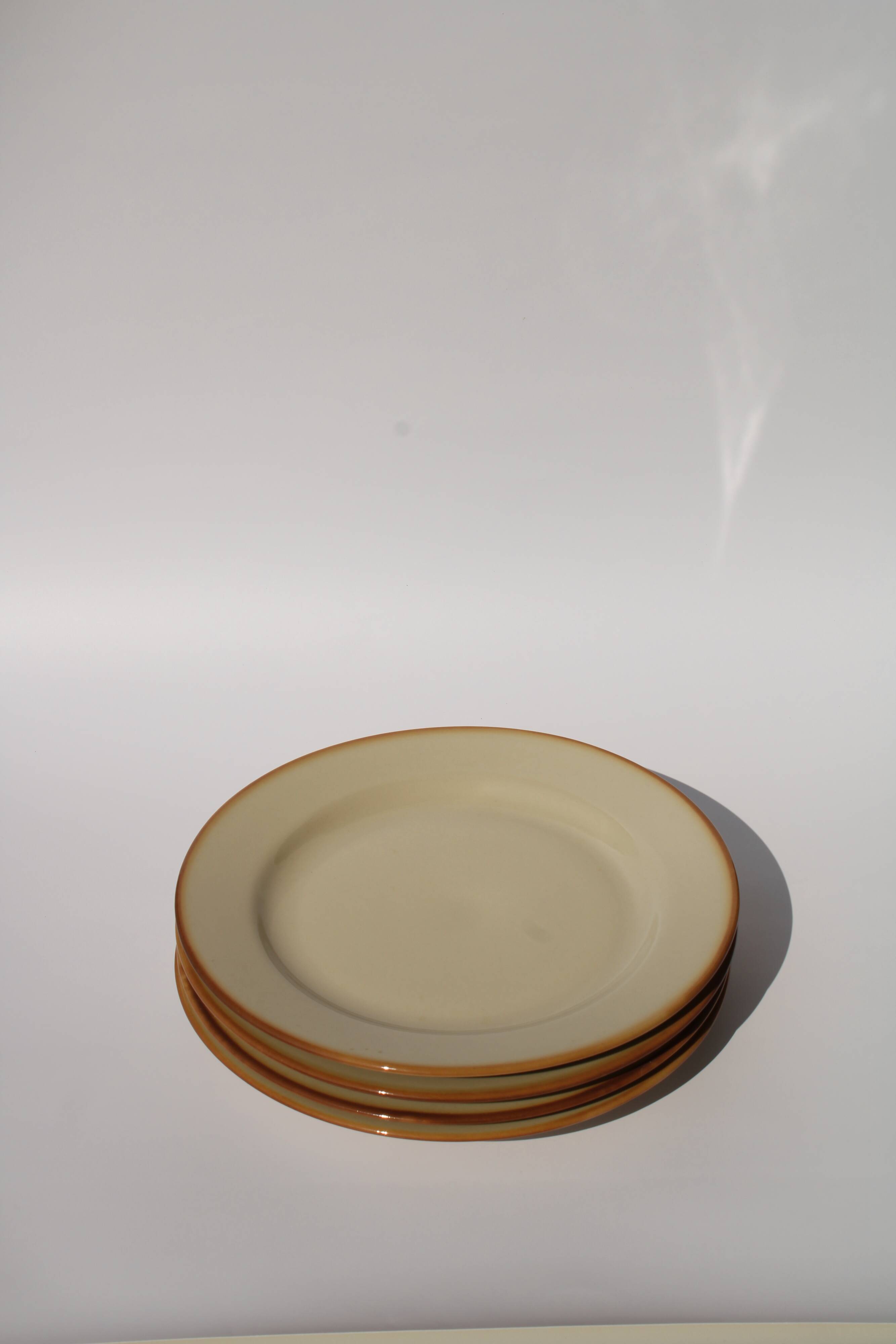 Stoneware plate Tulowice PT Poland 1970